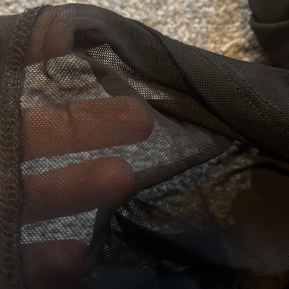 NWT Forever 21 Sheer Fitted Ruched Dress - Picture 2 of 6